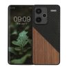 Etui Kwmobile do Xiaomi Redmi Note 13 Pro Plus 5G, Brązowy/Czarny, Drewno/Silikon, KWM000020NI001C