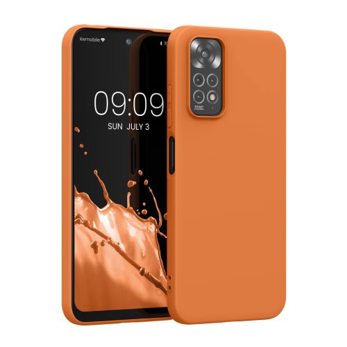 Etui Kwmobile do Xiaomi Redmi Note 11/Note 11s, pomarańczowe, silikonowe, KWM0000150V055C