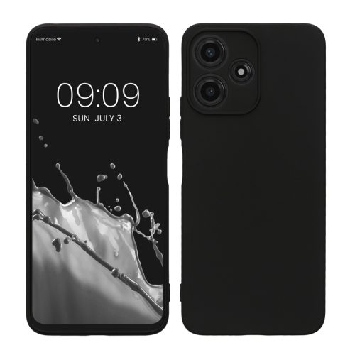 Etui Kwmobile do Xiaomi Poco M6 Pro 5G, czarne, silikonowe, KWM000020MI001C