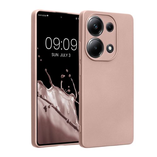 Etui Kwmobile do Poco M6 Pro, różowe, silikonowe, KWM000020MJ001C
