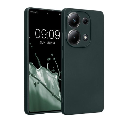 Etui Kwmobile do Poco M6 Pro, zielone, silikonowe, KWM000020MJ002C