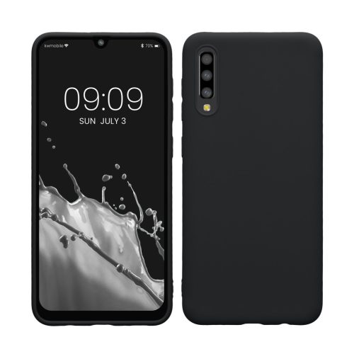 Etui Kwmobile do Samsung Galaxy A50, ciemnoniebieskie, silikonowe, KWM000009SZ021C