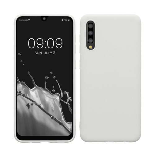 Etui Kwmobile do Samsung Galaxy A50, białe, silikonowe, KWM000009SZ022C