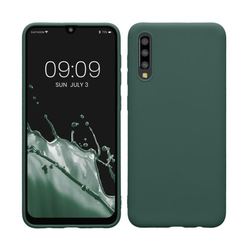 Etui Kwmobile do Samsung Galaxy A50, zielone, silikonowe, KWM000009SZ023C