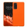 Etui Kwmobile do Samsung Galaxy S20 FE, pomarańczowe, silikonowe, KWM0000121L061C