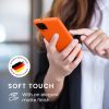 Etui Kwmobile do Samsunga Galaxy A12, Pomarańczowe, Silikonowe, KWM000012BL058C