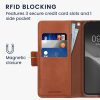 Etui Kwmobile do Google Pixel 4a, jasnoróżowe/brązowe, tekstylne/silikonowe, KWM000020NP001C