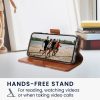 Etui Kwmobile do Google Pixel 4a, jasnoróżowe/brązowe, tekstylne/silikonowe, KWM000020NP001C
