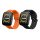 Zestaw 2 pasków Kwmobile do Amazfit Bip 5/GTR 4, czarny/pomarańczowy, silikon, KWM000024YT005C