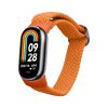 Pasek Kwmobile do Xiaomi Mi Band 8, pomarańczowy, nylonowy, KWM0000250L004C