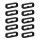 Zestaw 10 pętli podtrzymujących do paska 18 mm, czarny, silikon, KWM000024YH002C