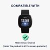 Zestaw 2 etui Kwmobile do Fitbit Versa 3/Sense, czarny/złoty, plastikowy, KWM000024ZI003C