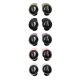 Zestaw 5 nakładek antypoślizgowych Kwmobile do słuchawek Samsung Galaxy Buds FE, Multikolor, Silikon, KWM000025HI001C