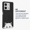 Etui Kwmobile do Xiaomi Redmi Note 13, czarno-białe, silikonowe, KWM000020NQ002C