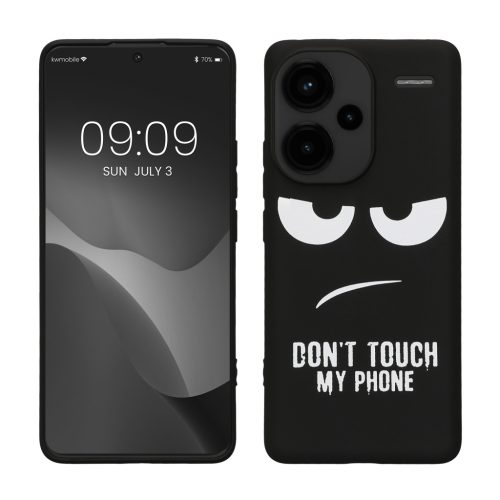 Etui Kwmobile do Xiaomi Redmi Note 13 Pro Plus 5G, czarno-białe, silikonowe, KWM000020NR001C