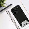Etui Kwmobile do Xiaomi Redmi Note 13 Pro Plus 5G, czarno-białe, silikonowe, KWM000020NR002C