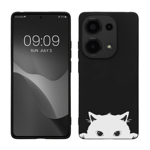 Etui Kwmobile do Xiaomi Redmi Note 13 Pro, czarno-białe, silikonowe, KWM000020NT002C