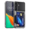 Etui Kwmobile z uchwytem na kartę do Samsung Galaxy S24 Plus, przezroczyste, plastikowe, KWM000021QQ001C
