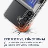 Etui Kwmobile z uchwytem na kartę do Samsung Galaxy S24 Plus, przezroczyste, plastikowe, KWM000021QQ001C
