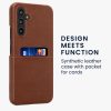 Etui Kwmobile do Samsung Galaxy A54 5G, Brązowe, Skóra ekologiczna, KWM000021QV001C