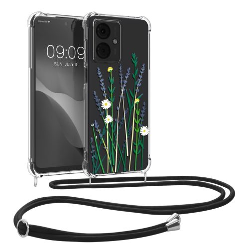 Etui Kwmobile ze smyczą do Motorola Moto G14, wielokolorowe, silikonowe, KWM000022NB002C