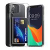 Etui Kwmobile z miejscem na kartę do Apple iPhone 12/iPhone 12 Pro, przezroczyste, poliwęglan, KWM000022RD001C