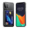 Etui Kwmobile z miejscem na kartę do Apple iPhone 12/iPhone 12 Pro, przezroczyste, poliwęglan, KWM000022RD001C