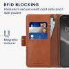 Etui Kwmobile do Apple iPhone 15 Pro Max, jasnoróżowe/brązowe, materiał tekstylny/silikon, KWM000022RM001C