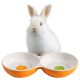 Castron dublu Navaris anti-varsare pentru animale mici, ceramica, NAV000013SF002C