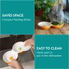 Castron dublu Navaris anti-varsare pentru animale mici, ceramica, NAV000013SF002C