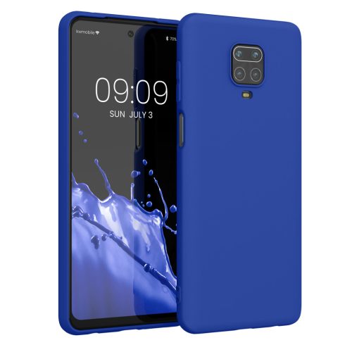 Etui Kwmobile do Xiaomi Redmi Note 9S/Redmi Note 9 Pro/Redmi Note 9 Pro Max, niebieskie, silikonowe, KWM000011AH051C