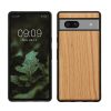 Etui Kwmobile do Google Pixel 7a, brązowe, drewno/silikon, KWM000019YJ003C