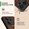 Etui Kwmobile do Xiaomi 13T/13T Pro, brązowe, drewno/silikon, KWM000020IR005C