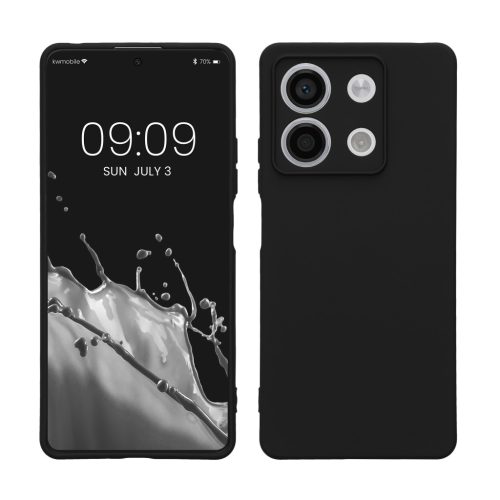 Etui Kwmobile do Xiaomi Redmi Note 13, czarne, silikonowe, KWM000020OB001C