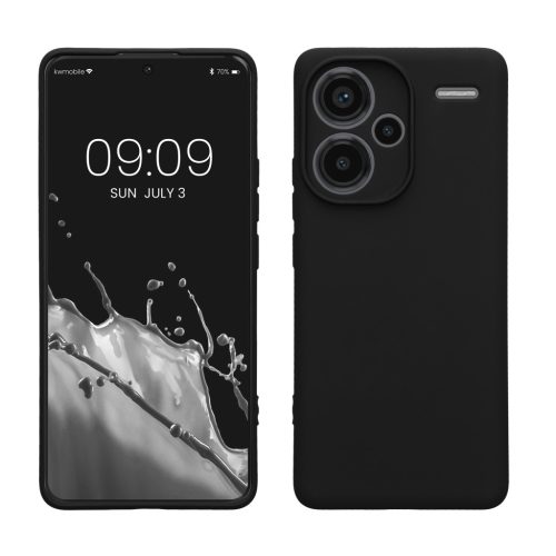 Etui Kwmobile do Xiaomi Redmi Note 13 Pro Plus 5G, czarne, silikonowe, KWM000020OC001C