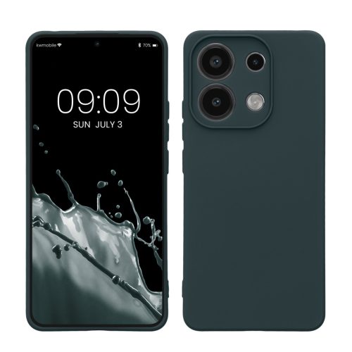 Etui Kwmobile do Xiaomi Redmi Note 13, ciemnozielone, silikonowe, KWM000020OD002C