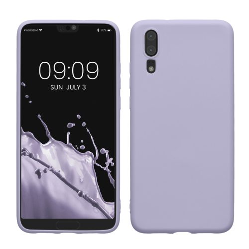 Etui Kwmobile do Huawei P20, jasnofioletowe, silikonowe, KWM000008PX015C
