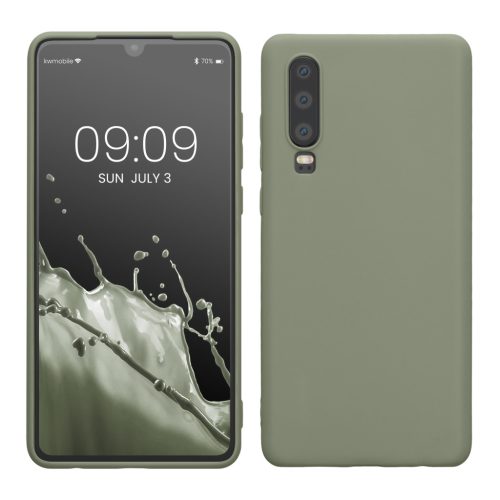 Etui Kwmobile do Huawei P30, jasnozielone, silikonowe, KWM000009MF019C