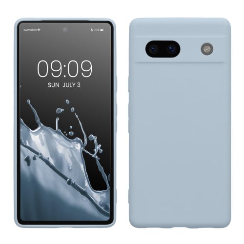 Etui Kwmobile do Google Pixel 7a, jasnoniebieskie, silikonowe, KWM000019YF021C