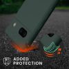 Etui Kwmobile ze smyczą do Google Pixel 7a, ciemnozielone, silikonowe, KWM000019YH008C