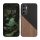 Etui Kwmobile do Samsung Galaxy A35, Brązowy/Czarny, Drewno/Silikon, KWM000021QY001C