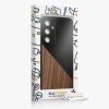 Etui Kwmobile do Samsung Galaxy A55 5G, Brązowy/Czarny, Drewno/Silikon, KWM000021QZ001C