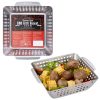 Cos gratar Navaris din otel inoxidabil, pentru legume/peste, 21x21x7.5 cm, NAV000038EP002C