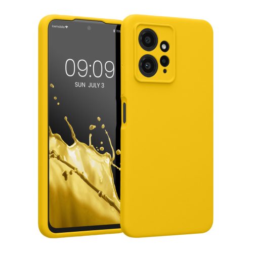 Etui Kwmobile do Xiaomi Redmi Note 12, żółte, silikonowe, KWM000018UL014C