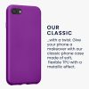 Etui Kwmobile do Apple iPhone SE (2022)/iPhone SE (2020)/iPhone 8, fioletowe, silikonowe, KWM0000085R011C