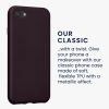 Etui Kwmobile do Apple iPhone SE (2022)/iPhone SE (2020)/iPhone 8, ciemnofioletowe, silikonowe, KWM0000085R013C