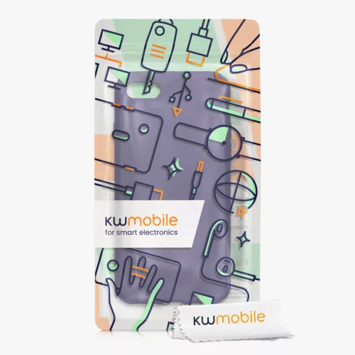 Etui Kwmobile do Apple iPhone SE (2022)/iPhone SE (2020)/iPhone 8, niebieskie, silikonowe, KWM0000085R014C