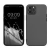 Etui Kwmobile do Apple iPhone 12/iPhone 12 Pro, szare, silikonowe, KWM000013WJ007C