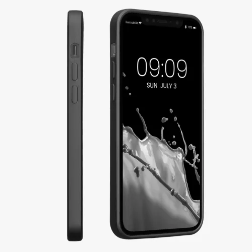 Etui Kwmobile do Apple iPhone 12/iPhone 12 Pro, szare, silikonowe, KWM000013WJ007C