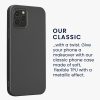 Etui Kwmobile do Apple iPhone 12/iPhone 12 Pro, szare, silikonowe, KWM000013WJ007C